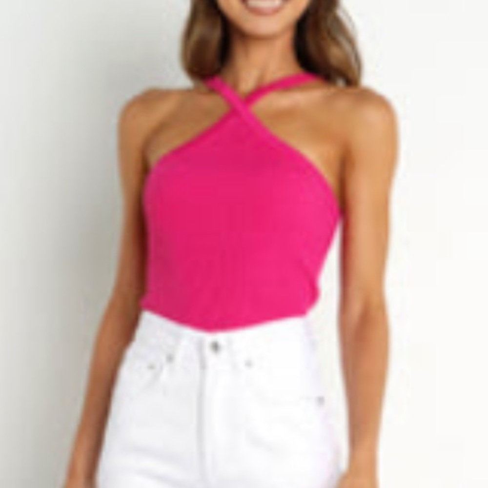 NWT Hot Pink Hollie Top - Petal and Pup